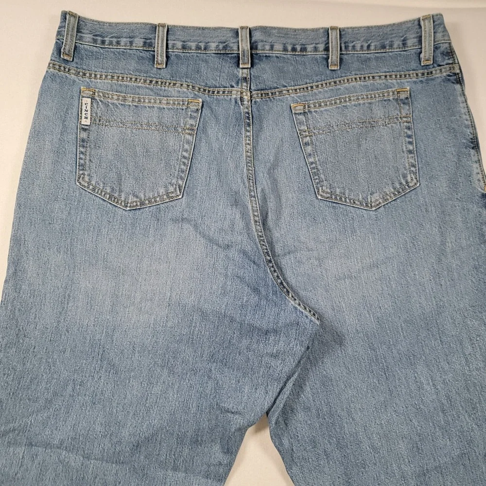 Cinch Men White Label Jeans 42x32 Relaxed Straight Medium Stone Denim